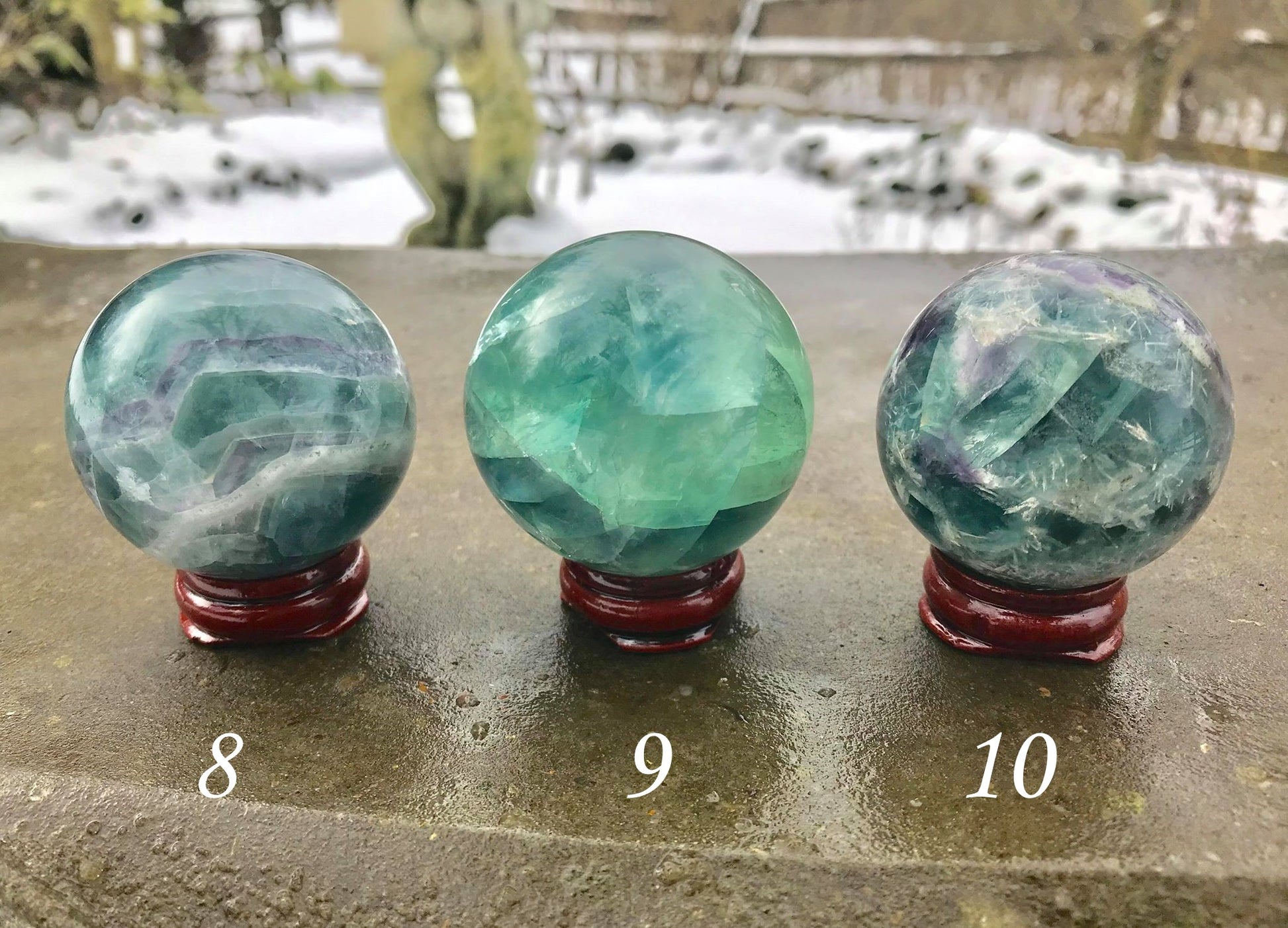 Fluorite Spheres - Gem Realm 