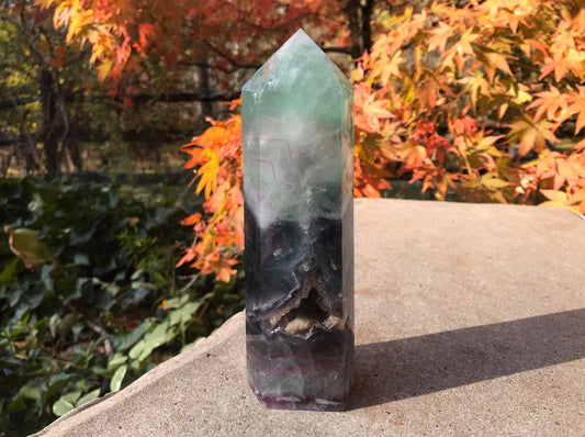 Rainbow Fluorite Tower ~ Extra Large